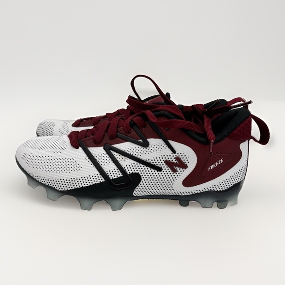 New Balance FreezeLX v4 Lacrosse Cleats Mens Size 6.5 White/Black/Crimson Red main image 5